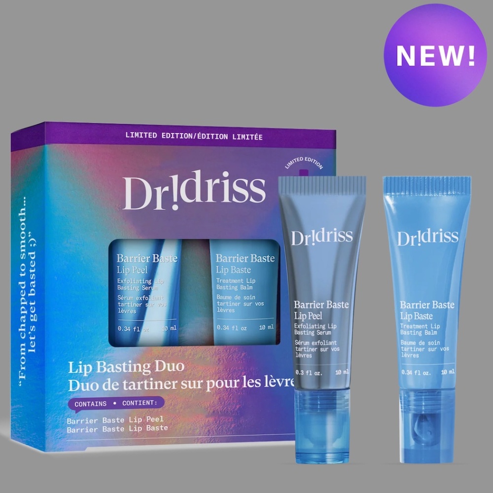Dr Idriss limited edition barrier baste lip basting duo made in Canada NWT
